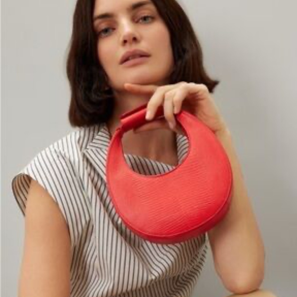 STAUD Red Textured bag